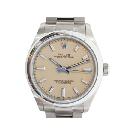 Rolex Oyster Perpetual 31 Stainless Steel Beige Stick Dial 277200