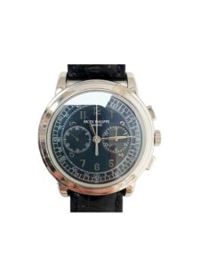 Patek Philippe Complication Chronograph Platinum Blue Arabic Dial 5070P-001
