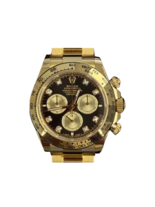 Rolex Daytona Cosmograph Yellow Gold Black Diamond Dial 126508