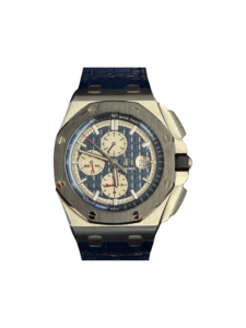 Audemars Piguet Royal Oak Offshore Chronograph Platinum Ceramic Bezel Blue Dial 26401PO.00.A018CR.01