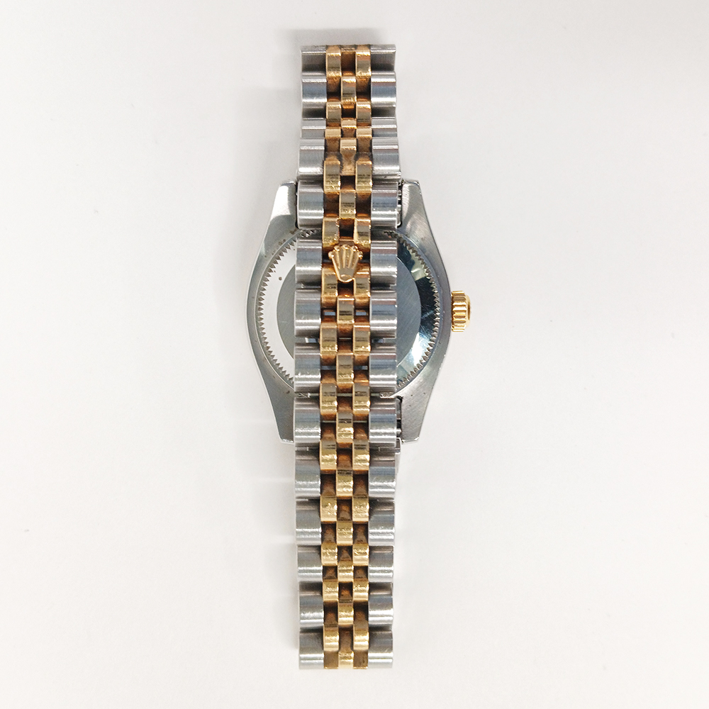 Rolex Lady-Datejust Stainless Steel and Yellow Gold with Champagne Dial 179173