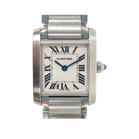 Cartier Tank Francaise Stainless Steel White Roman Dial W51008Q3