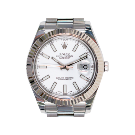 Rolex Datejust II White Gold/Stainless Steel White Dial 116334