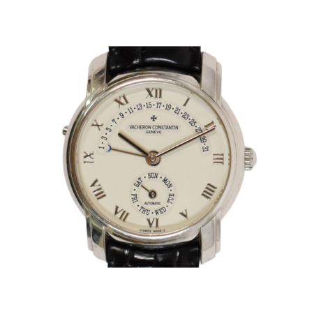 Vacheron Constantin 31 Day Retrograde 37mm White Gold White Roman Dial 47245/000G