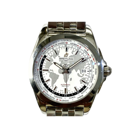 Breitling Galactic Unitime Stainless Steel White Dial WB3510U0/A777/375A