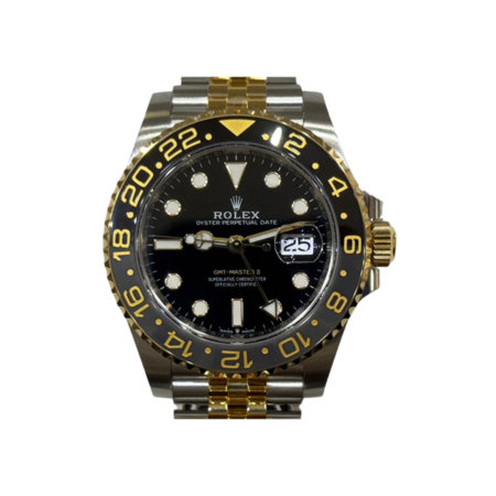 Rolex GMT-Master II Stainless Steel Yellow Gold Black Dial 126713GRNR