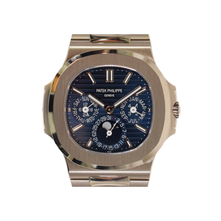 Patek Philippe Nautilus White Gold Blue Stick Dial 5740/1G-001