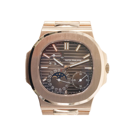 Patek Philippe Nautilus Annual Calendar Rose Gold Brown Stick Dial 5712/1R-001