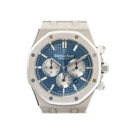 Audemars Piguet Royal Oak Chronograph Frosted Limited Edition 70 White Gold Blue Dial 26331BC.GG.1224BC.02