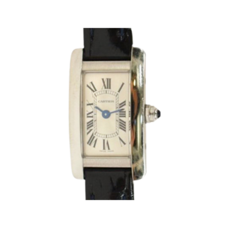 Cartier Tank Américaine Stainless Steel Silver Roman Dial WSTA0032