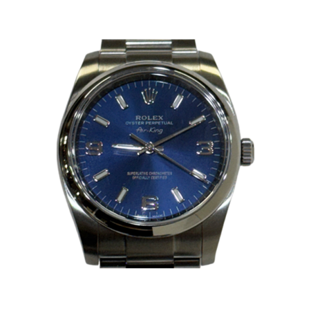 Rolex Air-King Stainless Steel Blue Dial 114200