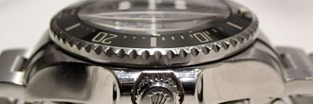 Rolex Sea Dweller lying on a flat surface