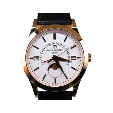 Patek Philippe Perpetual Calendar Rose Gold White Dial 5496R-001