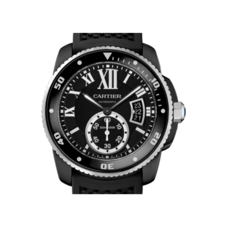 Cartier Calibre De Cartier Diver ADLC-Coated Stainless Steel Black Roman Dial WSCA0006