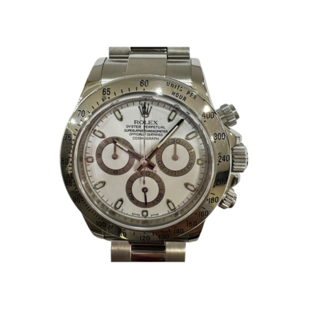 Rolex Daytona Stainless Steel White Dial 116520