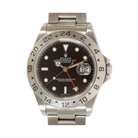 Rolex Explorer II Stainless Steel Black Dial 16570