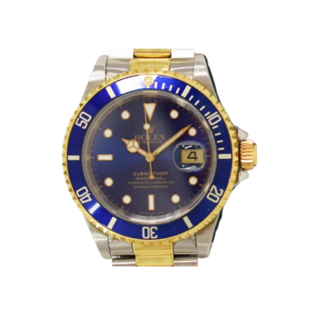 Rolex Submariner Date Stainless Steel and Yellow Gold Blue Dial 16613