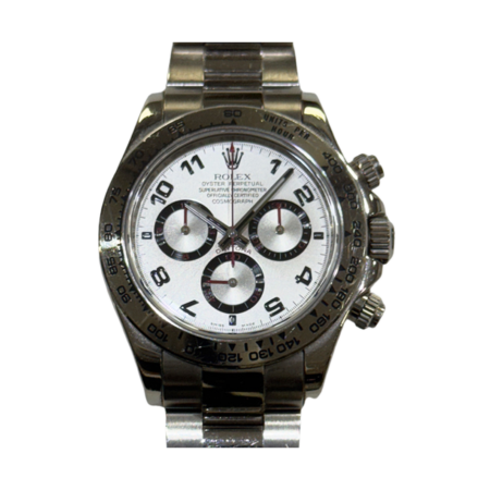 Rolex Daytona White Gold Silver Dial 116509