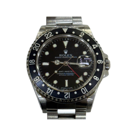 Rolex GMT-Master I Transitional Stainless Steel Black Dial 16700