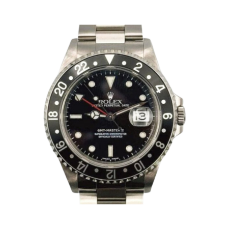 Rolex GMT-Master II Stainless Steel "Coke" Black Dial 16710