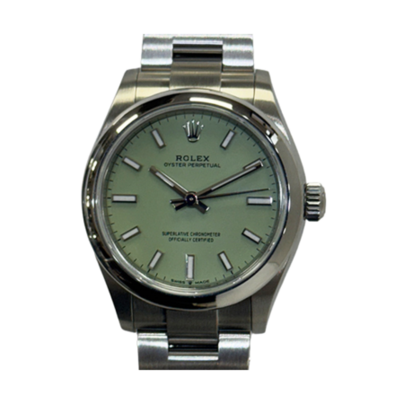 Rolex Oyster Perpetual 31 Stainless Steel Pistachio Dial 277200
