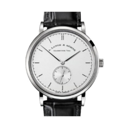 A. Lange & Söhne Saxonia White Gold Silver Stick Dial 216.026