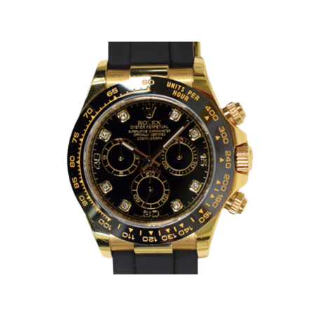 Rolex Daytona Yellow Gold Black Diamond Dial 116518LN