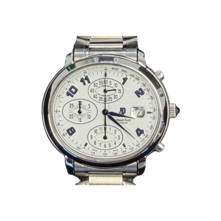 Audemars Piguet Millenary Chronograph Stainless Steel White Arabic Dial 25897ST.OO.1136ST.01