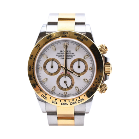 Rolex Daytona Stainless Steel and Yellow Gold White Dial 116503
