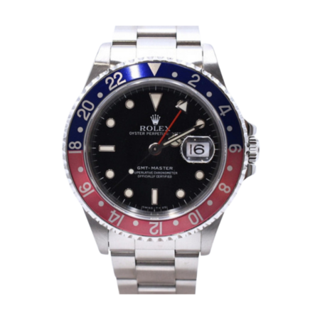 Rolex GMT-Master Stainless Steel "Pepsi" with Black Dial 16700