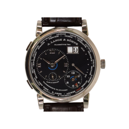 A. Lange & Söhne Lange 1 Time Zone White Gold Black Dial 136.029