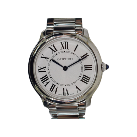 Cartier Ronde Must de Cartier Stainless Steel Silver Roman Dial WSRN0034