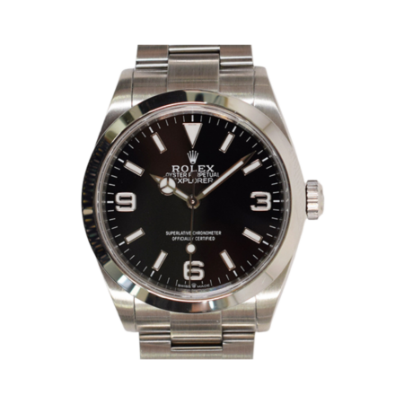 Rolex Explorer Stainless Steel Black Arabic Dial 22427