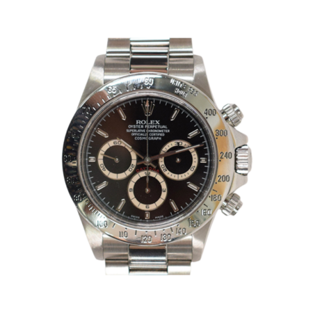 Rolex Daytona Stainless Steel "Zenith Movement" Black Dial 16520