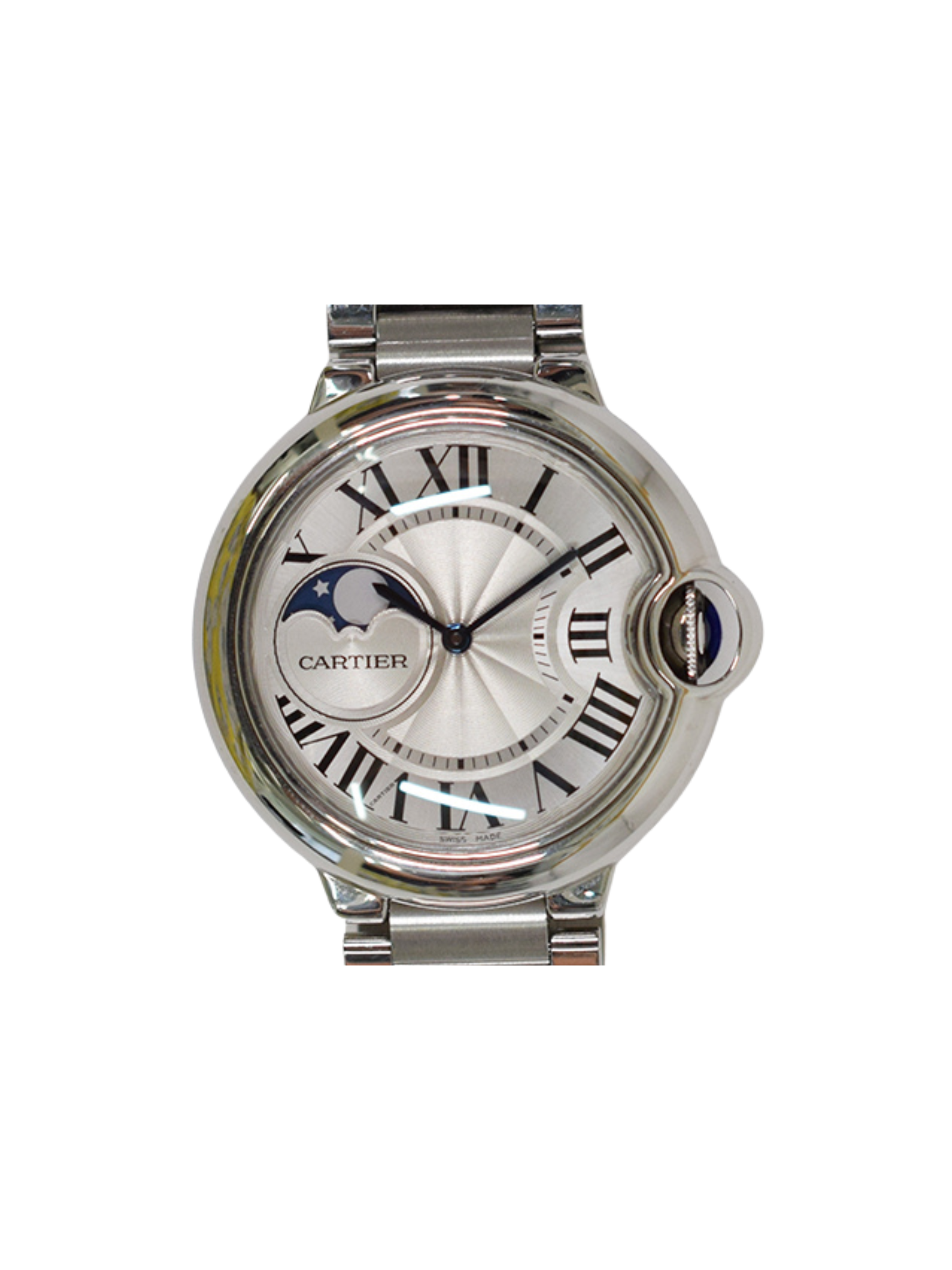 Cartier Ballon Bleu de Cartier Stainless Steel Silver Roman Dial WSBB0021