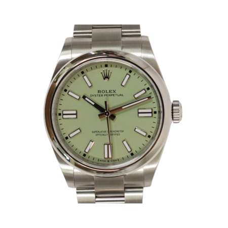 Rolex Oyster Perpetual Stainless Steel Pistachio Dial 277200