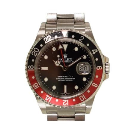 Rolex GMT-Master II Stainless Steel "Coke" Black Dial 16710