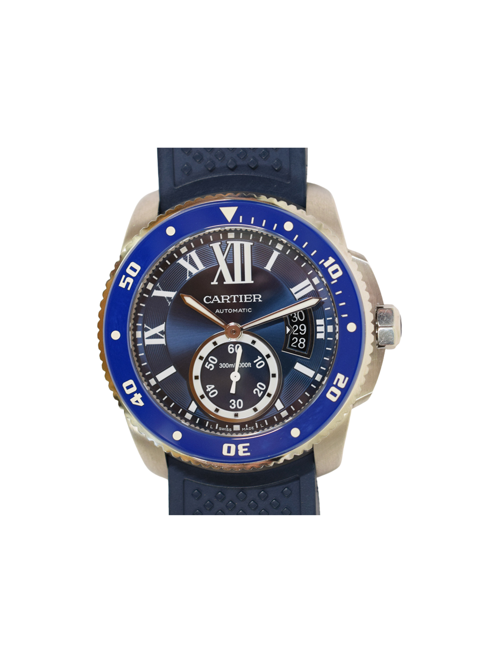 Cartier Calibre De Cartier Diver Stainless Steel Blue Roman Dial WSCA0010