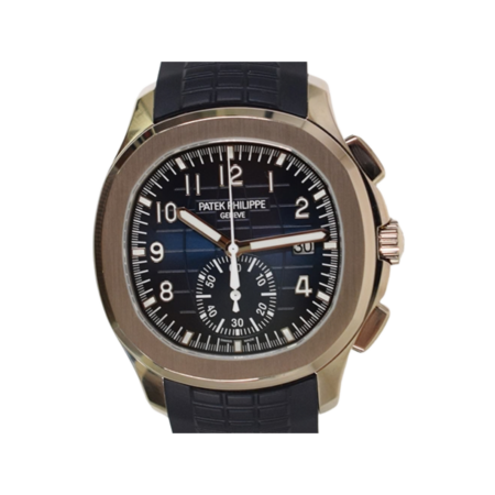 Patek Philippe Aquanaut Chronograph White Gold Blue Arabic Dial 5968G-001