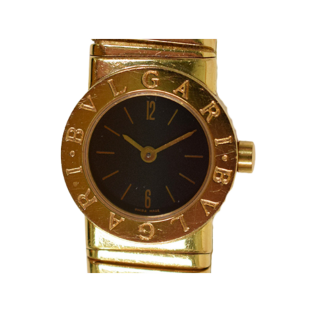 Bvlgari Tubogas Yellow Gold Black Dial BB192T
