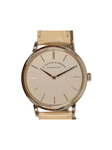 A. Lange & Söhne Saxonia Thin Silver Gold Silver Stick Dial 201.027
