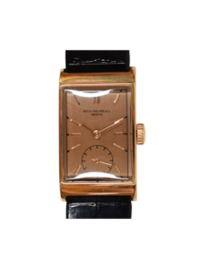 Patek Philippe Vintage Art Deco Rose Gold Champagne Stick Dial 1442R