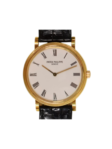 Patek Philippe Calatrava Yellow Gold White Roman Dial 5120J-001