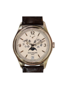 Patek Philippe Calatrava Annual Calendar White Gold Ivory Arabic Dial 5146G-001