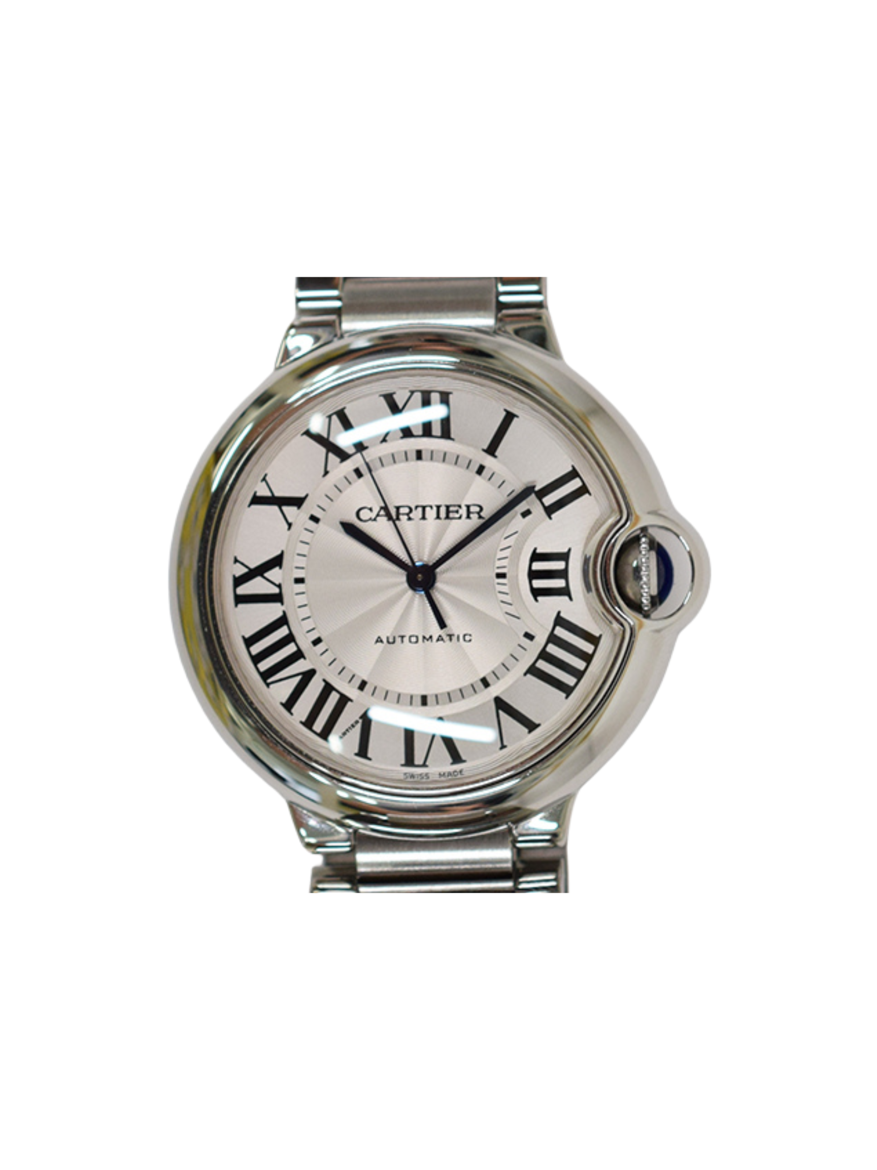 Cartier Ballon Bleu Stainless Steel Silver Roman Dial W6920046