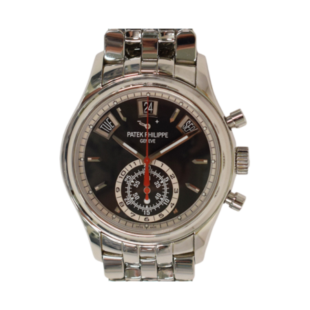 Patek Philippe Complications Annual Calendar Chronograph Stainless Steel Black Dial 5960/1A-010