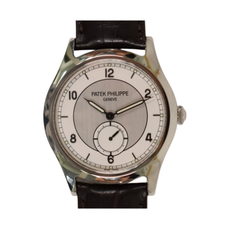 Patek Philippe Calatrava "Geneva Boutique" Stainless Steel Silver Arabic Dial 5565A-001
