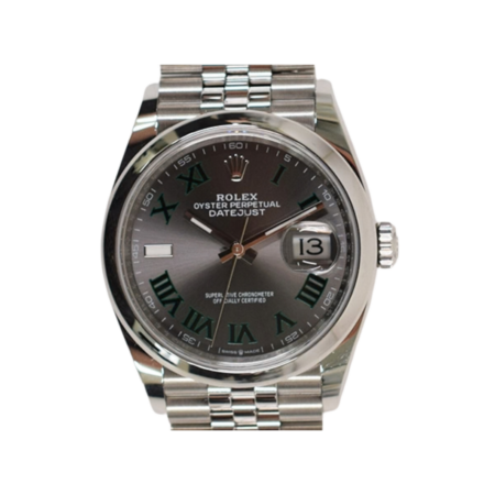 Rolex Datejust 36 Steel Stainless Wimbledon Roman Dial 126200