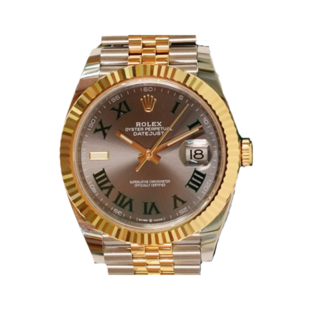 Rolex Datejust 41 Stainless Steel and Yellow Gold Wimbledon Roman Dial 126333