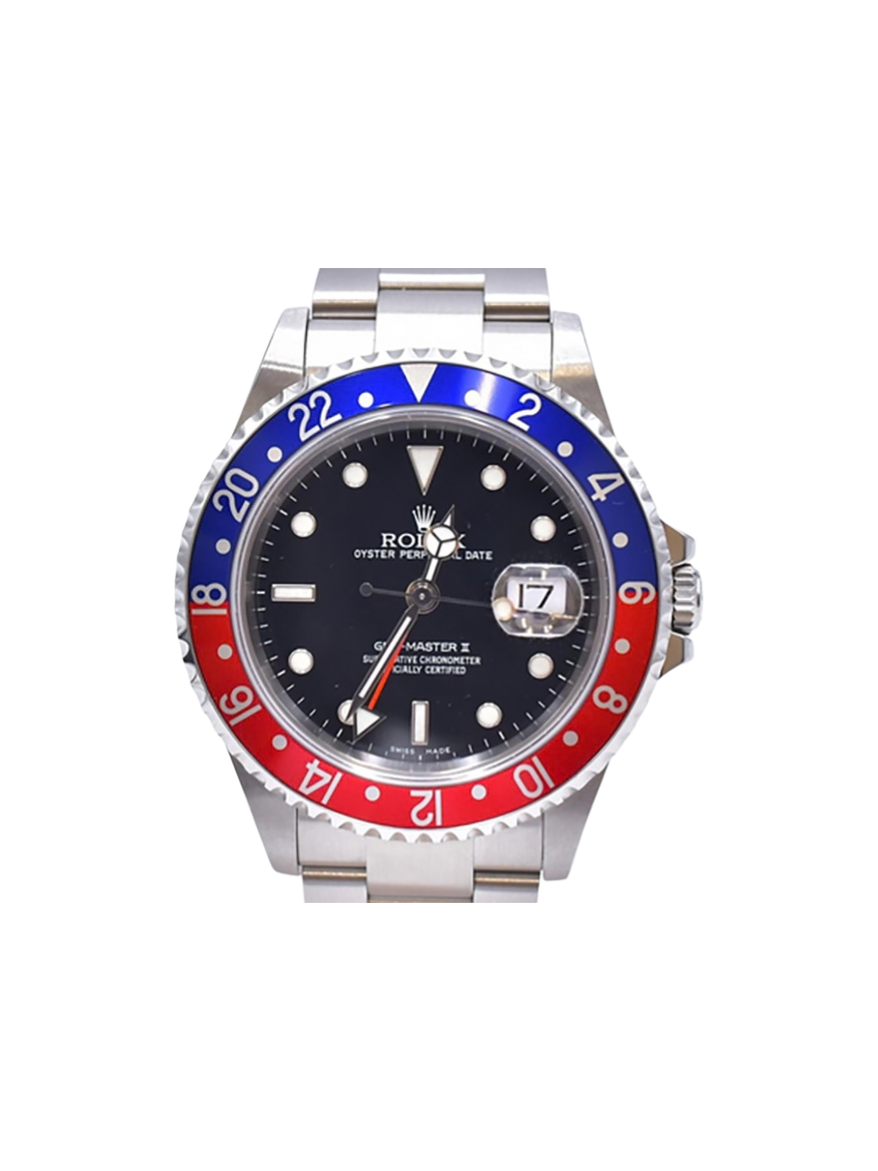 Rolex GMT-Master II “Pepsi” Stainless Steel Black Dial 16710